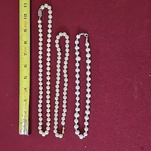 Vintage Pearl Beaded Necklace Jewelry
